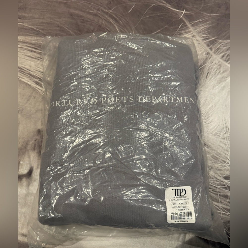 THE TORTURED POETS DEPARTMENT GRAY HOODIE - Picture 4 of 8